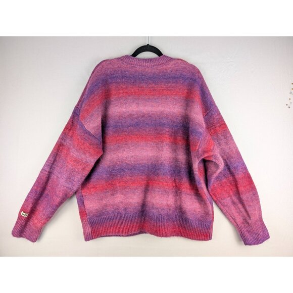 Levi's Pink and Purple Striped Crew Neck Sweater - Picture 8 of 14